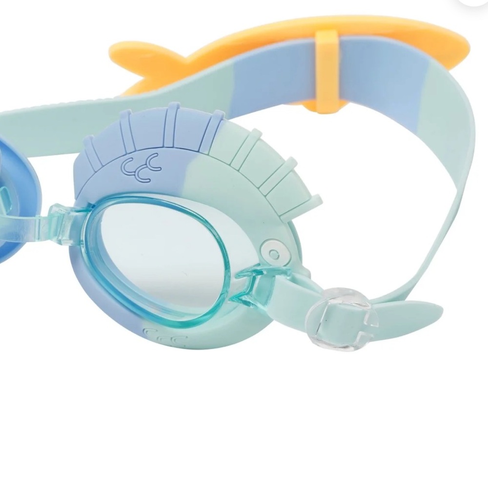 NWT SUNNYLIFE SWIMMING GOGGLES FINN THE FISH Colour Aqua Blue - Picture 3 of 7